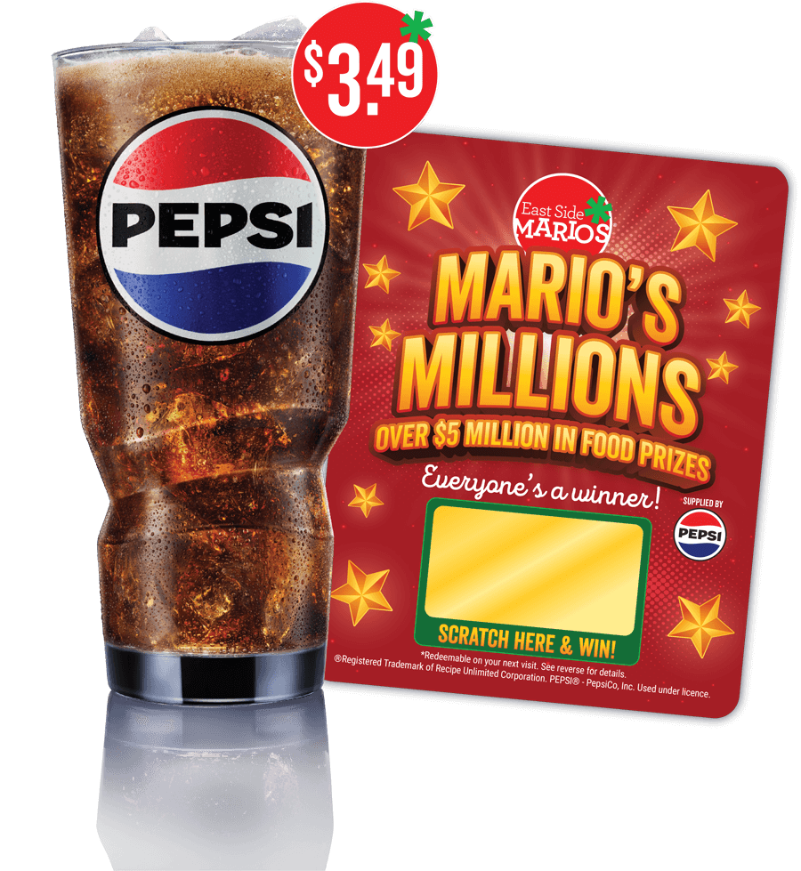 marios millions scratch card and pepsi